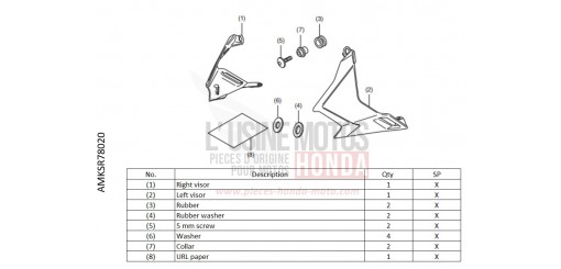KIT,VISOR CRF1100DN de 2022